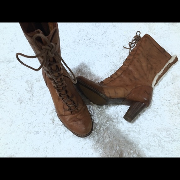 COPY - Ugg leather lace up boots - Picture 4 of 8